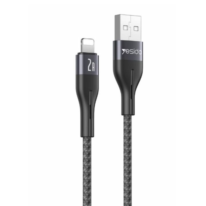 Yesido Kabel CA121 18W USB-Lightning 1m 2A, BLACK / CZARNY na NearMe.pl