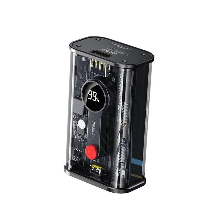 Yesido Powerbank YP35 10 000 mAh 22.5W + PD20W, LED, CLEAR / PRZEŹROCZYSTY na NearMe.pl