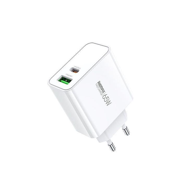 Ładowarka sieciowa KIDDY SERIES 65W RP-U125 USB/USB-C WHITE na NearMe.pl