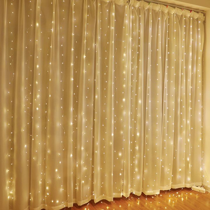 Kurtyna Ledowa (300 lampek LED) 3m x 3m WARM WHITE / CIEPŁY BIAŁY na NearMe.pl