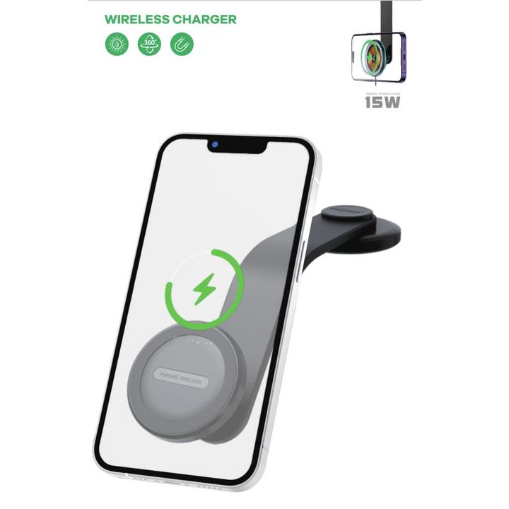 Uchwyt samochodowy T-PHOX MAG ON 15W MAGNETIC WIRELESS BLACK na NearMe.pl