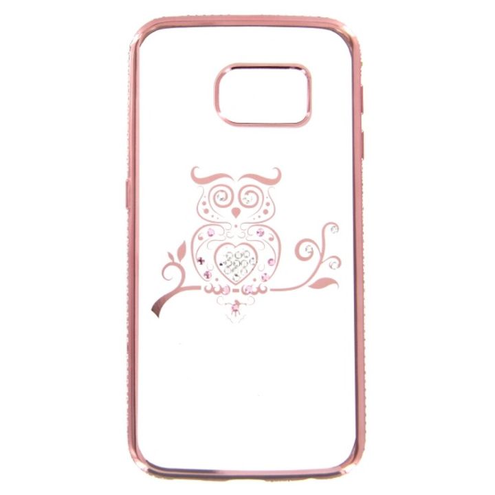 TPU Case Bling Samsung S6 Edge-Owl rosegold na NearMe.pl