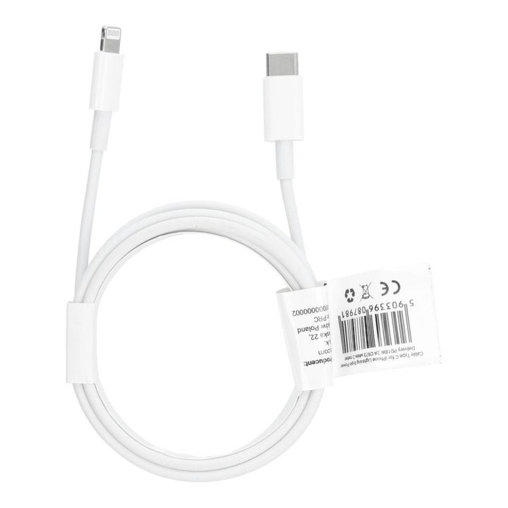 Kabel USB C do Lightning PD 2A 18W 2 m C973 biały na NearMe.pl