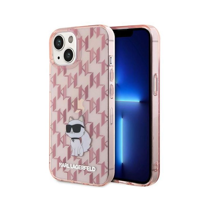 KARL LAGERFELD futerał do IPHONE 15 KLHCP15SHNCMKLP (Monogram) różowy na NearMe.pl
