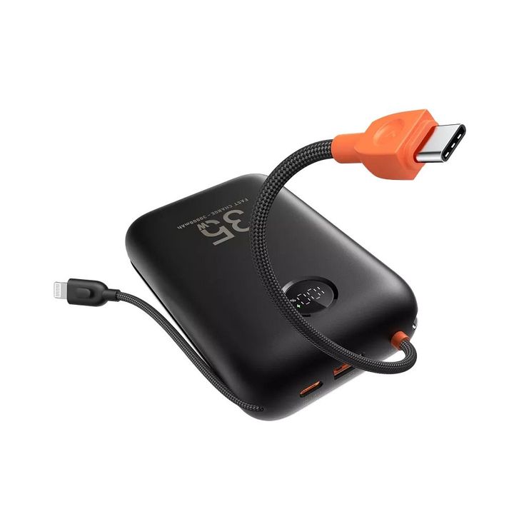 VEGER powerbank 30000 mAh z wbudowanymi kablami Typ C / Lightning PD QC3.0 35W K3 (W3018) czarny na NearMe.pl