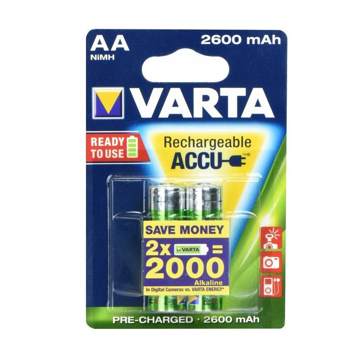 VARTA bateria akumulatorowa R6 (AA) 2600 mAh prossesional ready 2 szt na NearMe.pl