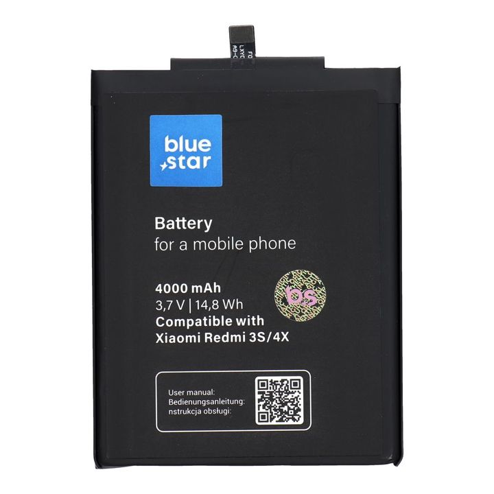 BLUE STAR bateria do XIAOMI REDMI 3 / 3S / 3X / 4X (BM47) 4000 mAh  na NearMe.pl