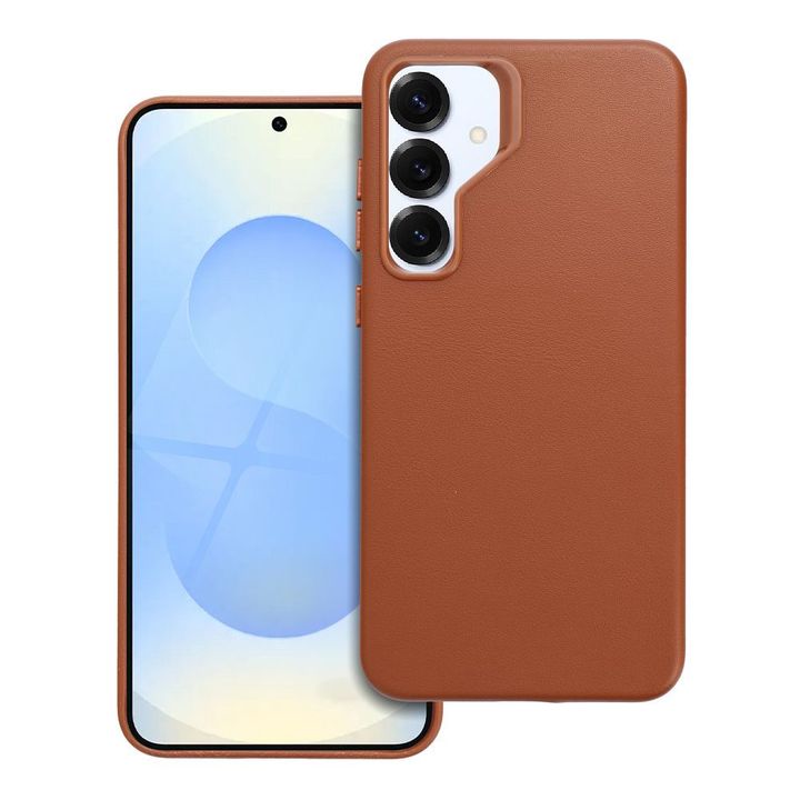 Futerał do Samsung S25 PLUS Leather Mag Cover zgodny z MagSafe brązowy na NearMe.pl