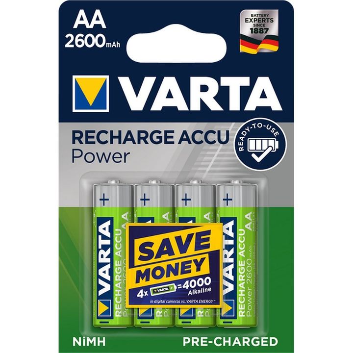 VARTA bateria akumulatorowa R6 (AA) 2600mAh Accu Power 4 szt na NearMe.pl