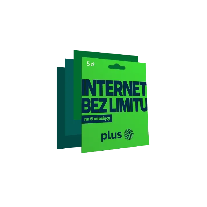 Karta Startowa PLUS 5zł internet bez limitu na NearMe.pl