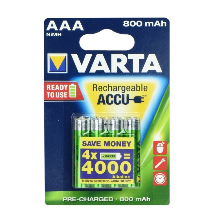 VARTA bateria akumulatorowa R3 (AAA) 800 mAh ready to use 4 szt na NearMe.pl