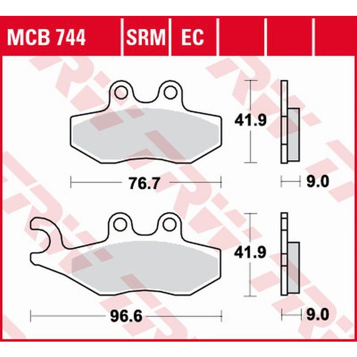 TRW LUCAS ZF KLOCKI HAMULCOWE KH353 ECO ORGANIC APRILIA SPORTCITY 2T 50 '08-'13, SPORTCITY 125 '05-'13, SR 125/300 '10-, DERBI BOULEVARD 50/125 '08-'17, PEUGEOT CITYSTAR 50 '14-, PIAGGIO FLY 50 2T/4T '05-'12, LIBERTY 50 2T/4T '09-'15 PRZÓD na NearMe.pl