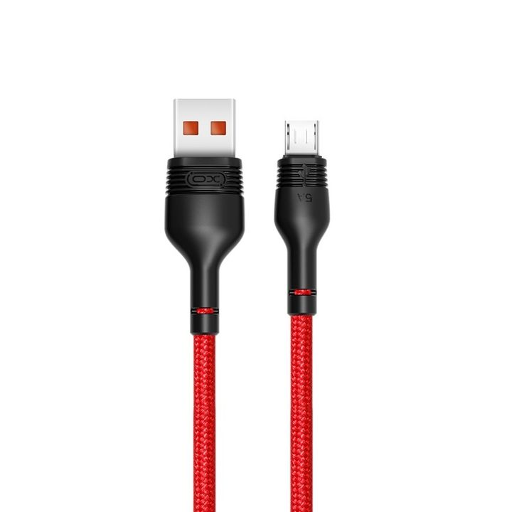 żXO kabel NB55 USB - microUSB 1,0 m 5A czerwony na NearMe.pl