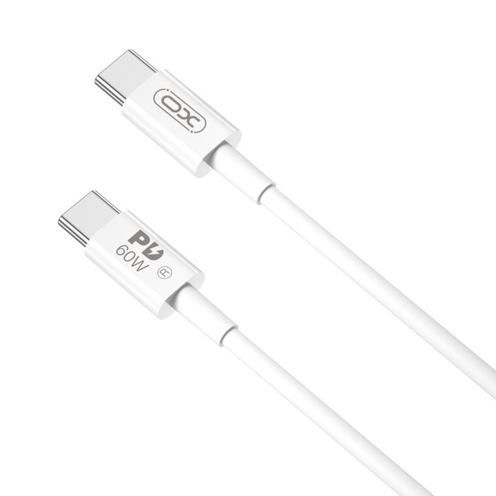 XO kabel NB-Q190A PD USB-C - USB-C 1,0m 60W biały na NearMe.pl