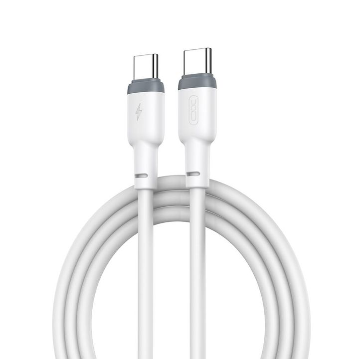 XO kabel NB208B PD USB-C - USB-C 1,0m 60W biały na NearMe.pl