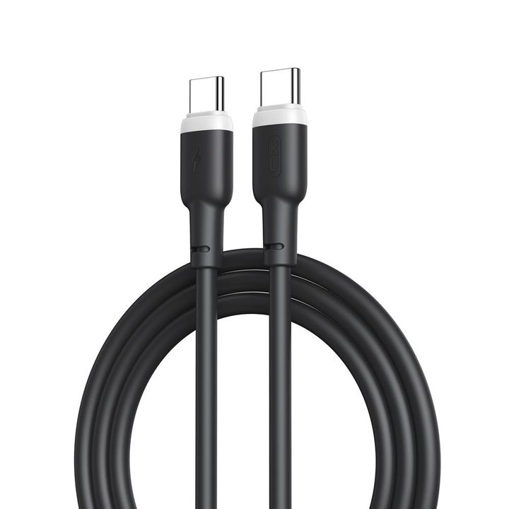 XO kabel NB208B PD USB-C - USB-C 1,0m 60W czarny na NearMe.pl