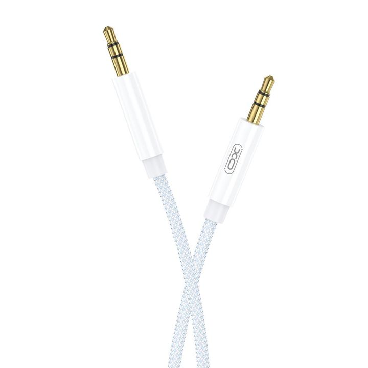 XO kabel audio NB-R211C jack 3,5mm - jack 3,5mm 1,0 m biało-niebieski na NearMe.pl