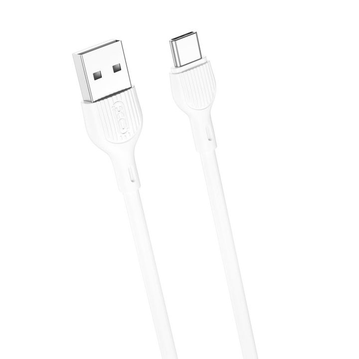 XO kabel NB200 USB - USB-C 1,0m 2.1A biały na NearMe.pl