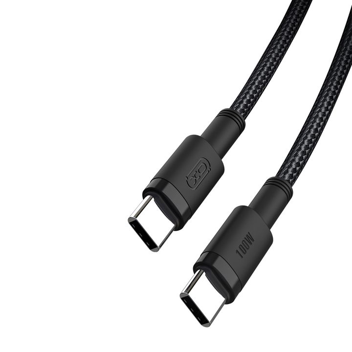 XO kabel NB-Q199 PD USB-C - USB-C 1,5m 100W czarny na NearMe.pl