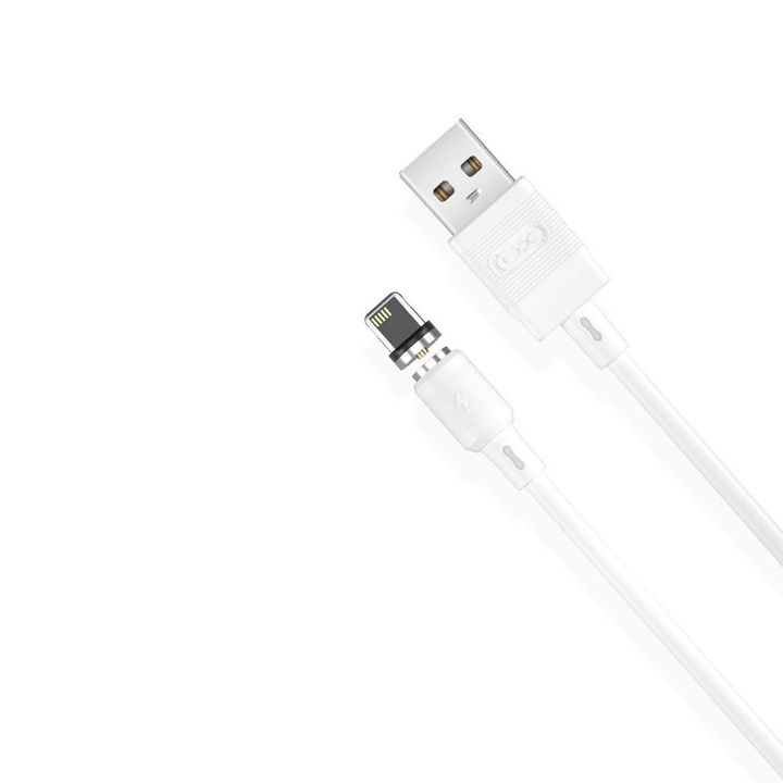 XO kabel magnetyczny NB187 USB - Lightning 1,0 m 2,1A biały na NearMe.pl