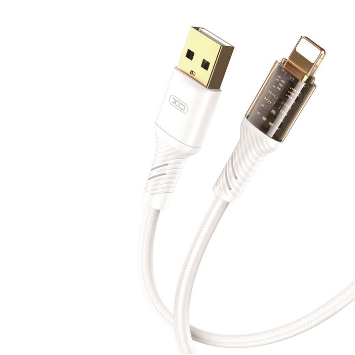 XO Clear kabel NB229 USB - Lightning 1,0 m 2,4A biały na NearMe.pl