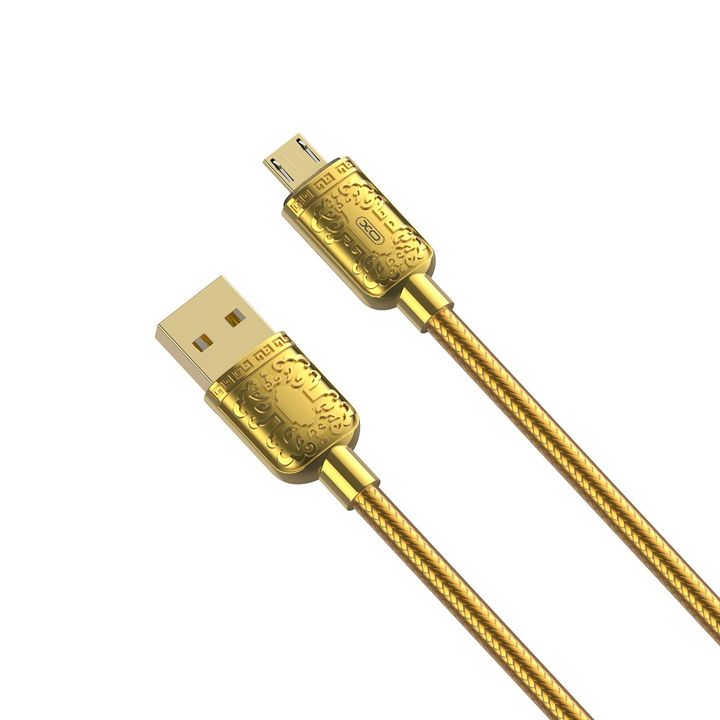 XO kabel NB216 USB - microUSB 1,0 m 2,4A złoty na NearMe.pl