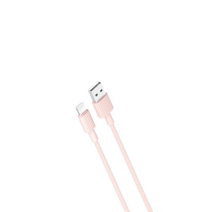 XO kabel NB156 USB - Lightning 1,0 m 2,4A różowy na NearMe.pl