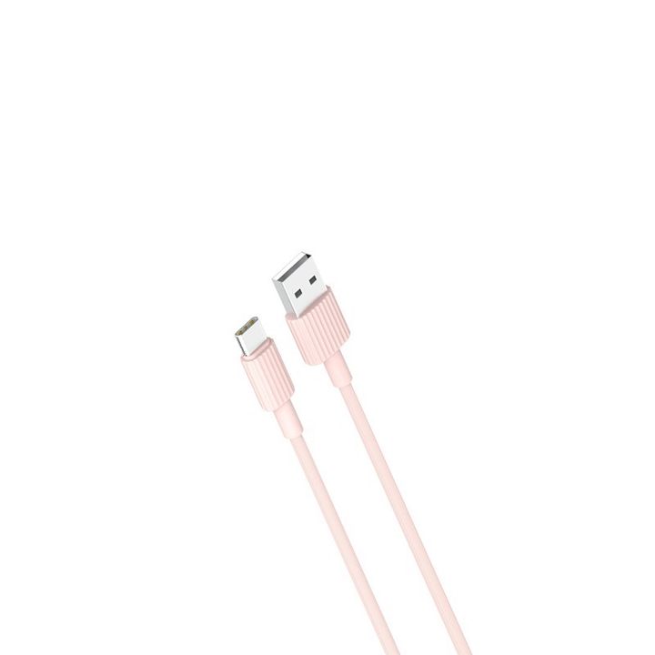 XO kabel NB156 USB - USB-C 1,0 m 2,4A różowy na NearMe.pl