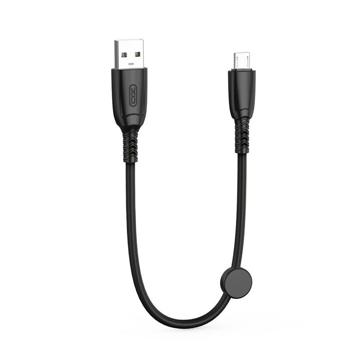 XO kabel NB247 USB - microUSB 0,25 m 6A czarny na NearMe.pl