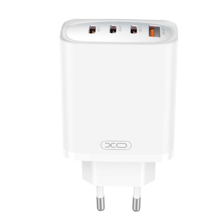 XO ładowarka sieciowa CE23 PD 65W 3x USB-C 1x USB biała na NearMe.pl