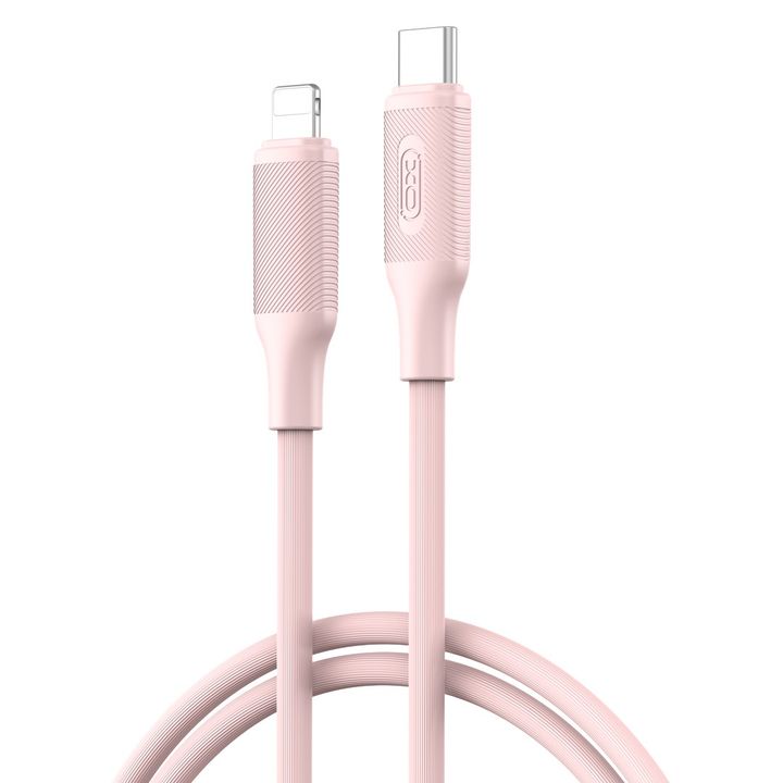 XO kabel NB-Q265A PD USB-C - Lightning 1,0m 27W różowy na NearMe.pl