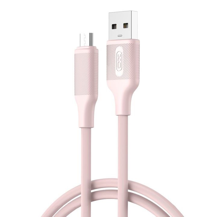 XO kabel NB265 USB - microUSB 1,0m 2,4A różowy na NearMe.pl