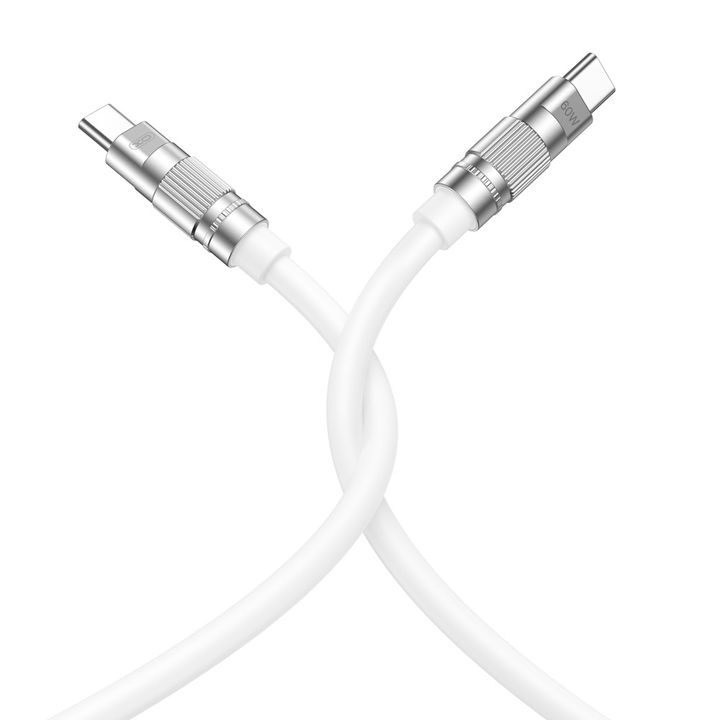 XO kabel NB-Q228B USB-C - USB-C 1,2m 60W biały na NearMe.pl