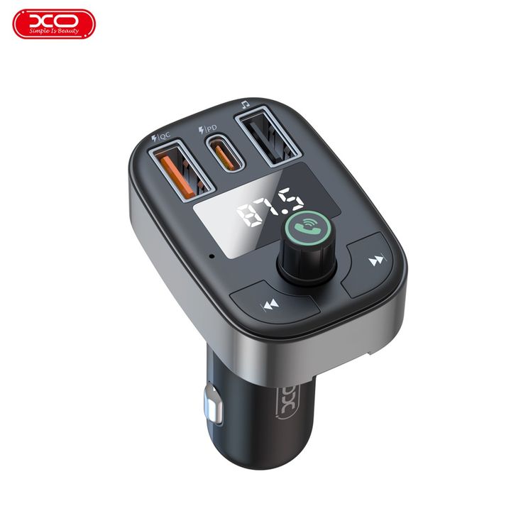 XO transmiter FM BCC06 Bluetooth MP3 ładowarka samochodowa 50W czarna na NearMe.pl