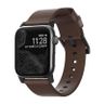 Nomad Leat. Strap Brown,black - Apple Watch 49mm/46mm/45mm/44mm/42mm na NearMe.pl
