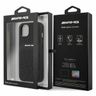 AMG AMHCP13MOSDBK iPhone 13 / 14 / 15 6.1" czarny/black hardcase Leather Curved Lines na NearMe.pl