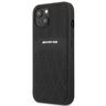 AMG AMHCP13MOSDBK iPhone 13 / 14 / 15 6.1" czarny/black hardcase Leather Curved Lines na NearMe.pl
