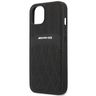 AMG AMHCP13MOSDBK iPhone 13 / 14 / 15 6.1" czarny/black hardcase Leather Curved Lines na NearMe.pl