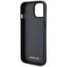 AMG AMHCP15SGSEBK iPhone 15 / 14 / 13 6.1" czarny/black hardcase Leather Debossed Lines na NearMe.pl