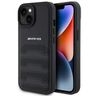 AMG AMHCP15SGSEBK iPhone 15 / 14 / 13 6.1" czarny/black hardcase Leather Debossed Lines na NearMe.pl