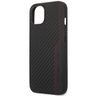 AMG AMHCP13MDEBK iPhone 13 / 14 / 156.1" czarny/black hardcase Leather&Carbon Red Stitching na NearMe.pl