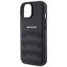 AMG AMHCP15MGSEBK iPhone 15 Plus / 14 Plus 6.7" czarny/black hardcase Leather Debossed Lines na NearMe.pl