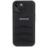 AMG AMHCP15MGSEBK iPhone 15 Plus / 14 Plus 6.7" czarny/black hardcase Leather Debossed Lines na NearMe.pl