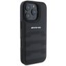 AMG AMHCP16XGSEBK iPhone 16 Pro Max 6.9" czarny/black hardcase Leather Debossed Lines Black Logo na NearMe.pl