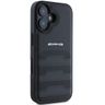 AMG AMHCP16SGSEBK iPhone 16  6.1" czarny/black hardcase Leather Debossed Lines Black Logo na NearMe.pl