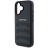 AMG AMHCP16SGSEBK iPhone 16  6.1" czarny/black hardcase Leather Debossed Lines Black Logo na NearMe.pl