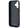 AMG AMHCP16SGSEBK iPhone 16  6.1" czarny/black hardcase Leather Debossed Lines Black Logo na NearMe.pl