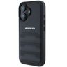 AMG AMHCP16SGSEBK iPhone 16  6.1" czarny/black hardcase Leather Debossed Lines Black Logo na NearMe.pl
