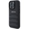 AMG AMHCP16LGSEBK iPhone 16 Pro  6.3" czarny/black hardcase Leather Debossed Lines Black Logo na NearMe.pl