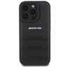 AMG AMHCP16LGSEBK iPhone 16 Pro  6.3" czarny/black hardcase Leather Debossed Lines Black Logo na NearMe.pl
